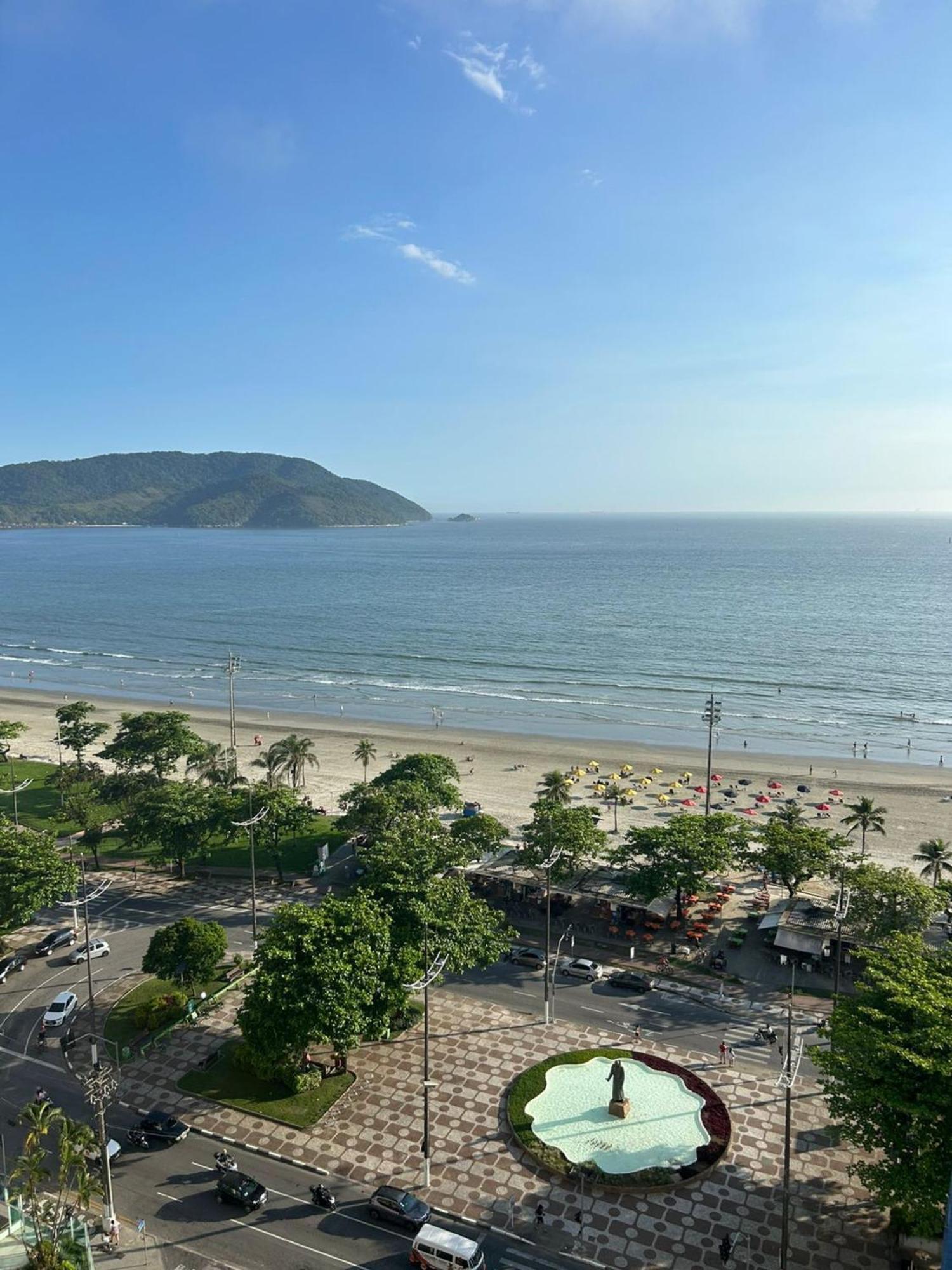 Apartamento Frente A Praia Do Embare Santos Bagian luar foto